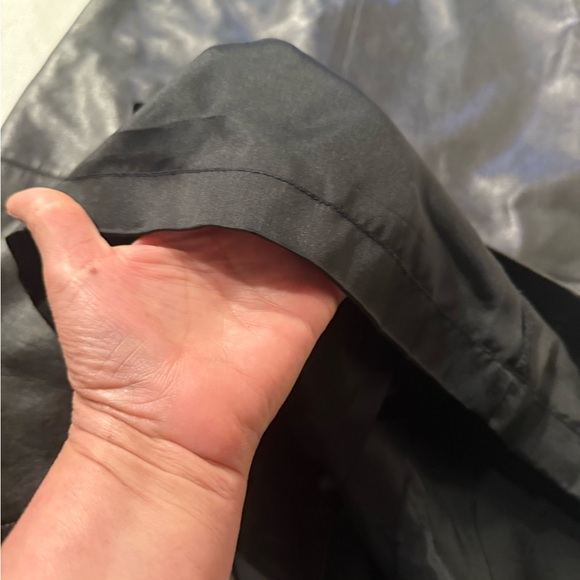 Ellen Tracy Black A-Line Maxi Skirt Cocktail 100% Leather - Picture 6 of 13